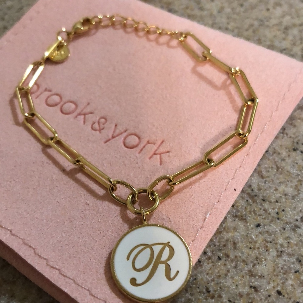 Brook&York Callie white enamel bracelet new in box - Picture 11 of 13
